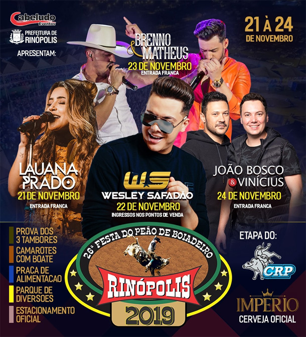 Festa do Peão terá o Circuito Rancho Primavera, melhor competição de rodeio  do país